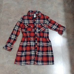 Mini Plaid Flannel Dress